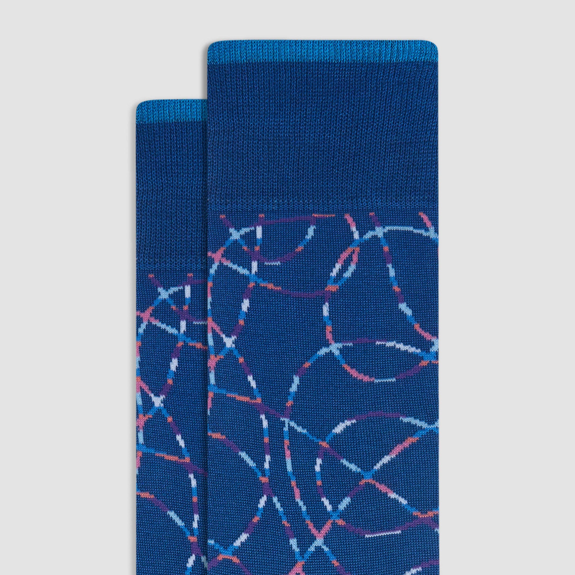 Abstract Mid-Calf Socks