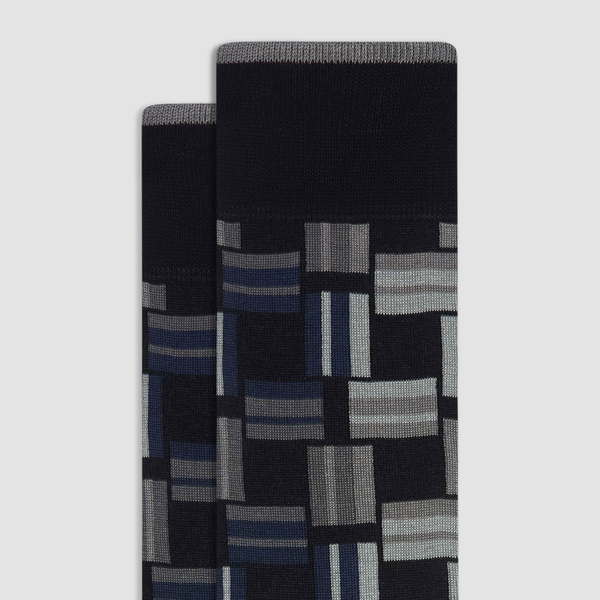 Geometric Mid-Calf Socks