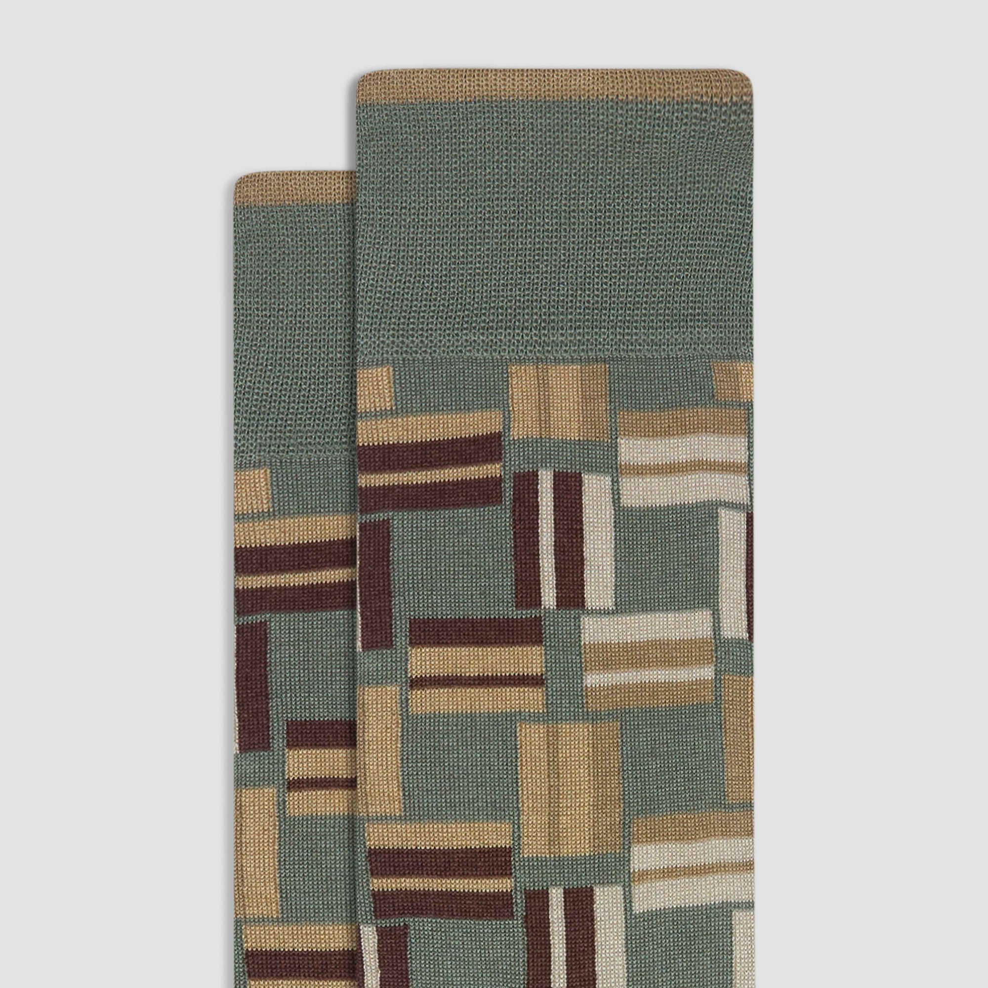 Geometric Mid-Calf Socks