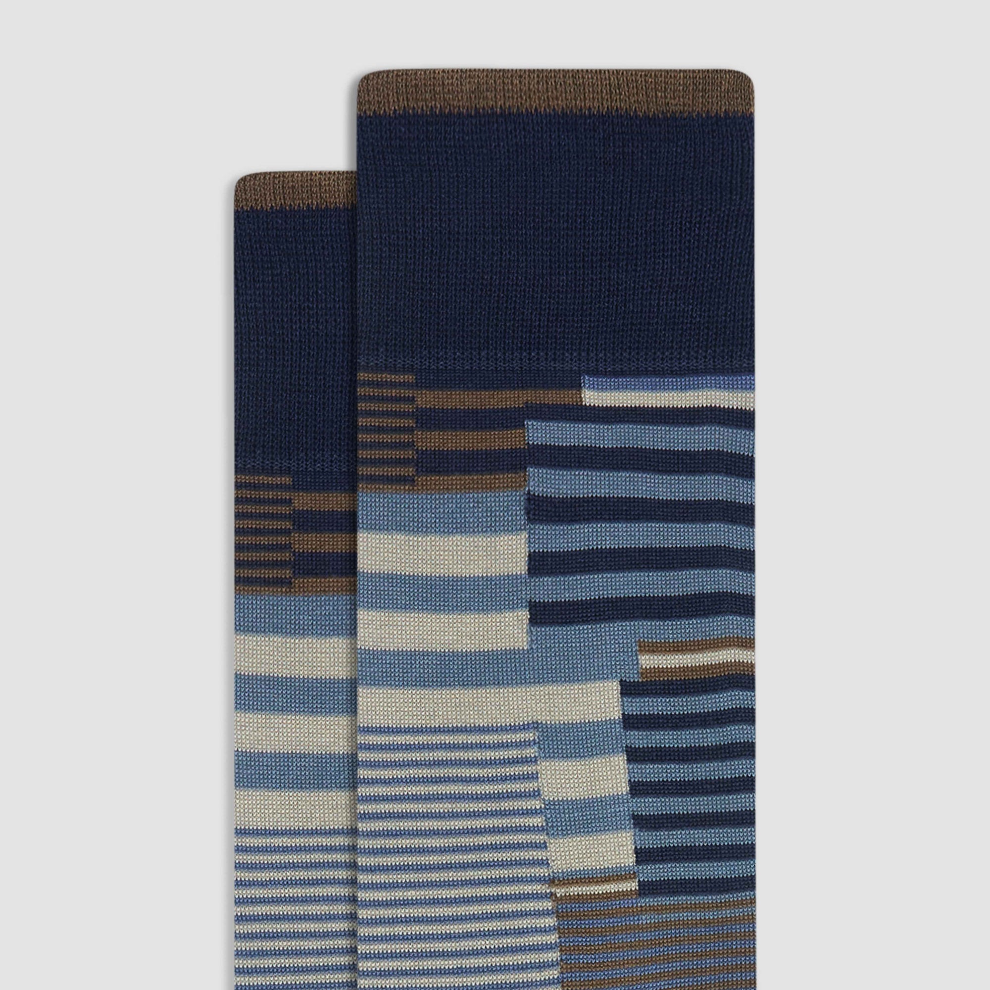 Striped Mid-Calf Socks
