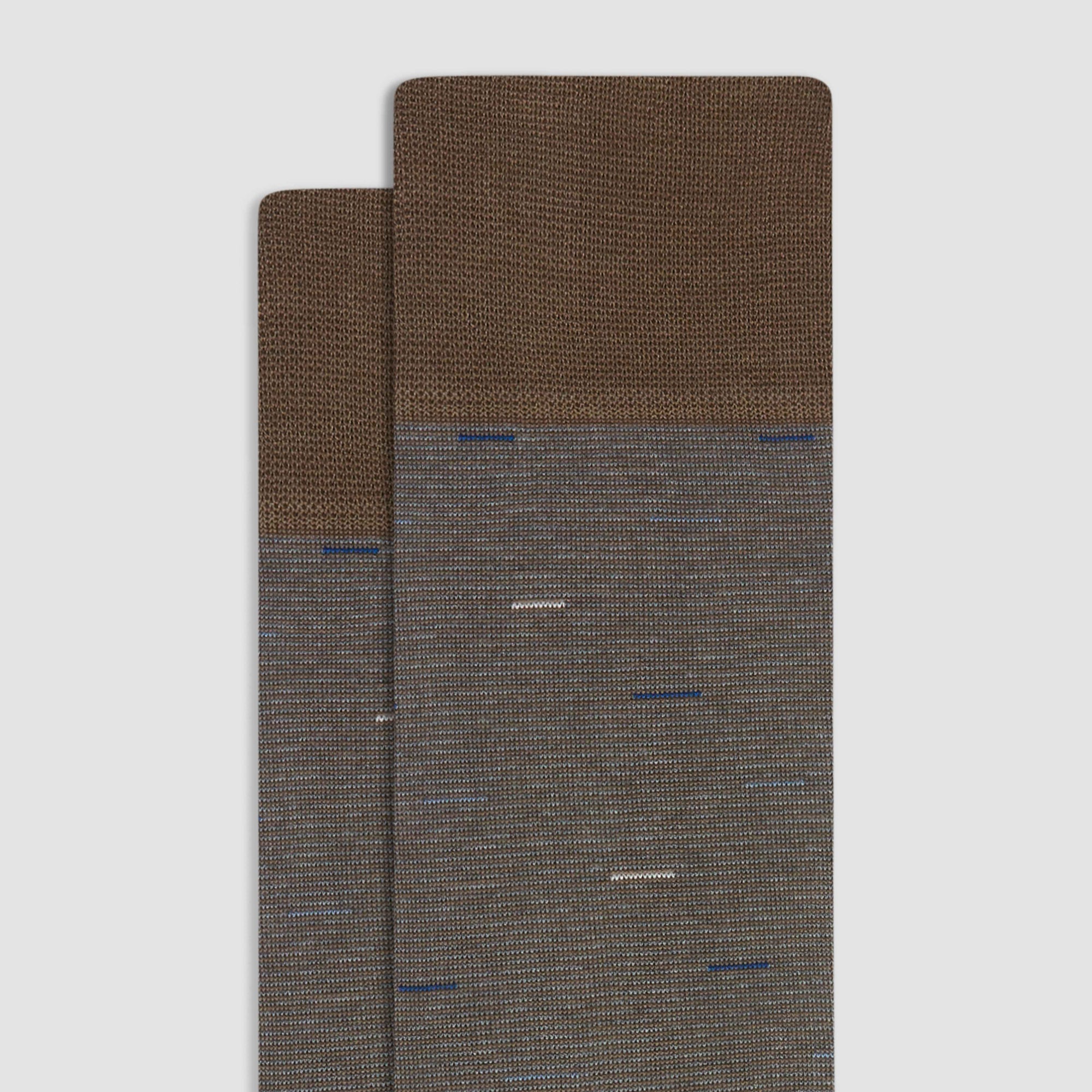 Striped Melange Mid-Calf Socks