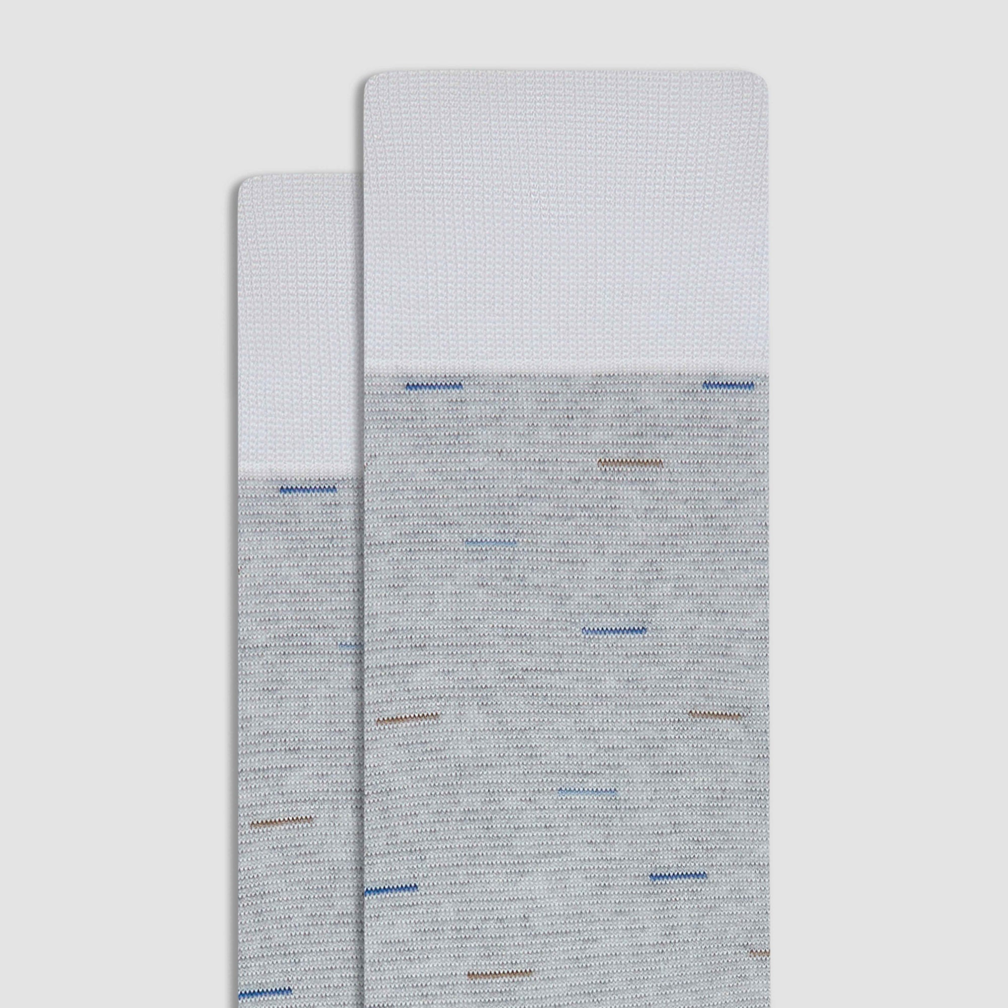 Striped Melange Mid-Calf Socks