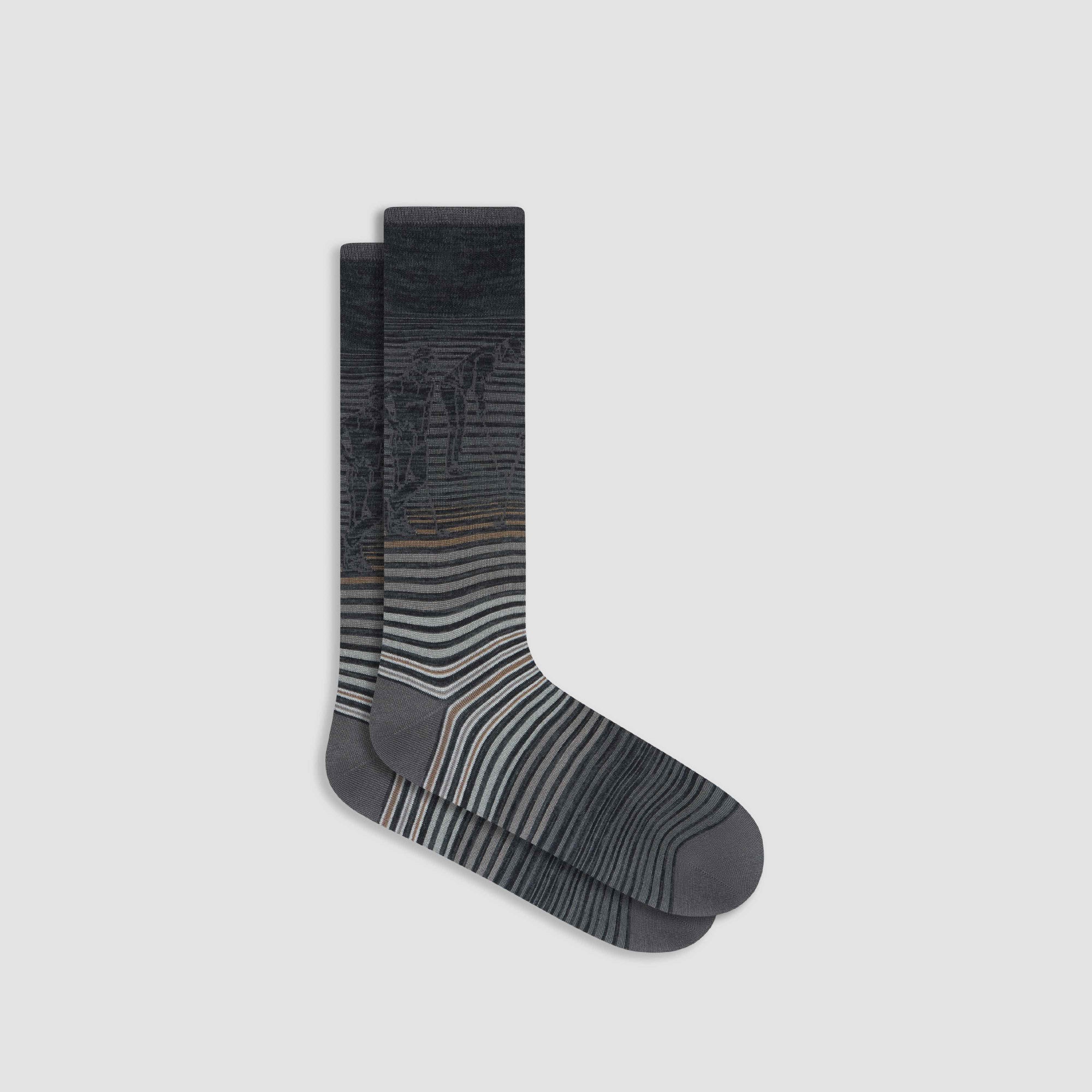 Golfer Striped Mid-Calf Socks