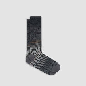 Golfer Striped Mid-Calf Socks