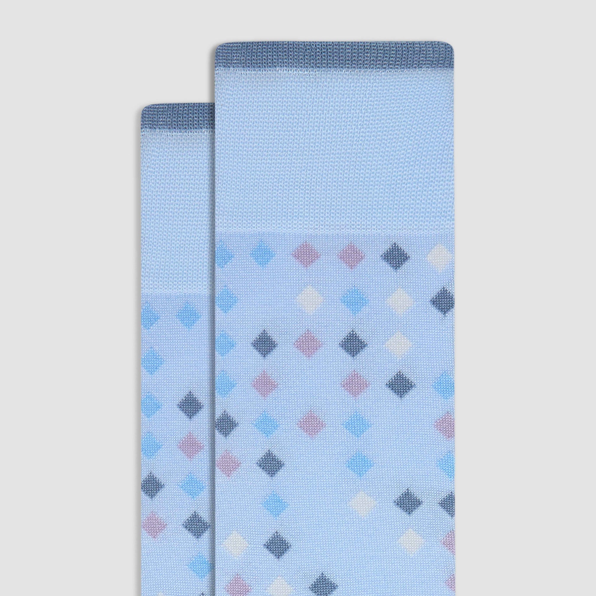 Striped Geometric Mid-Calf Socks