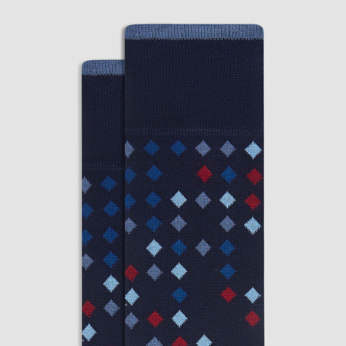 Striped Geometric Mid-Calf Socks