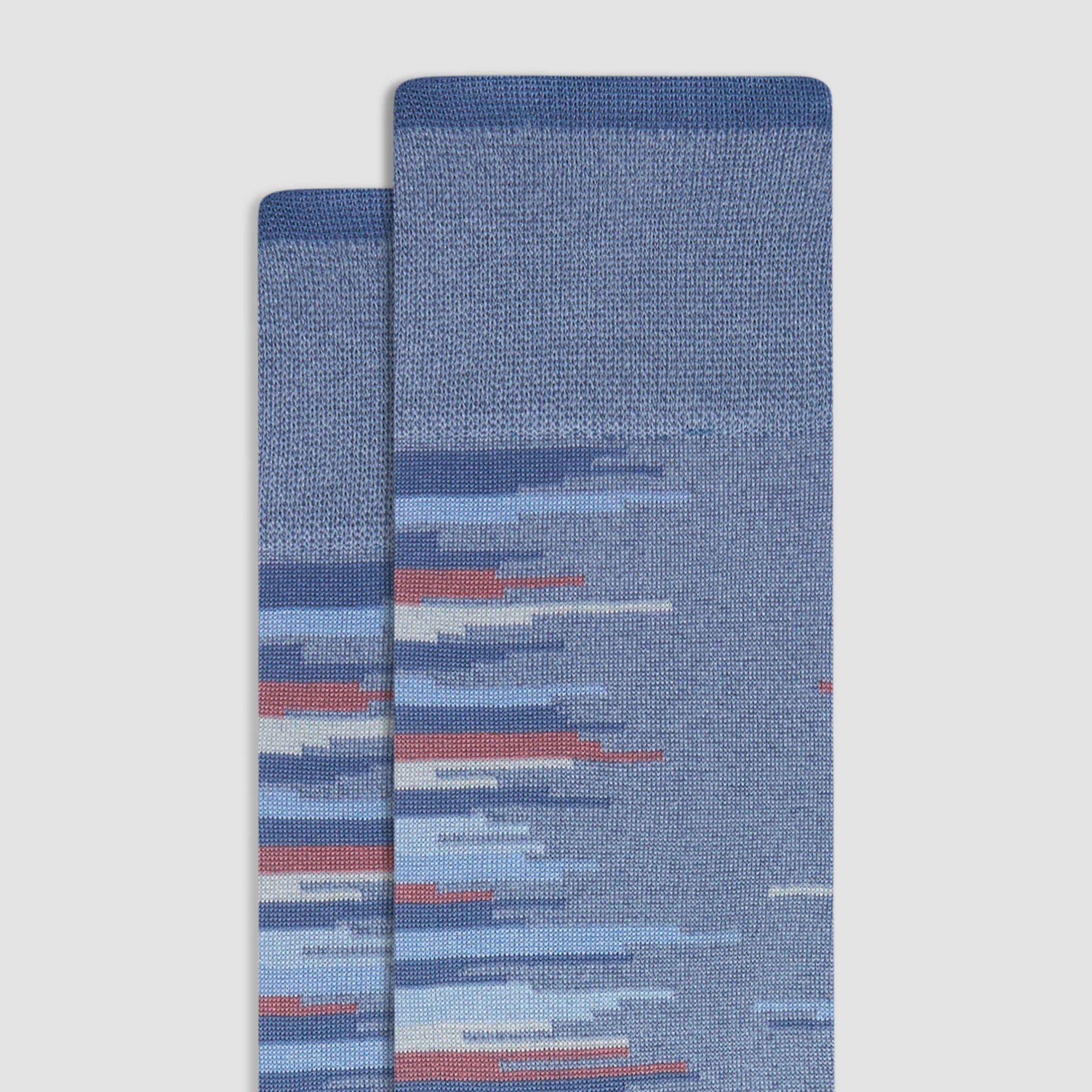 Jagged Stripes Mid-Calf Socks