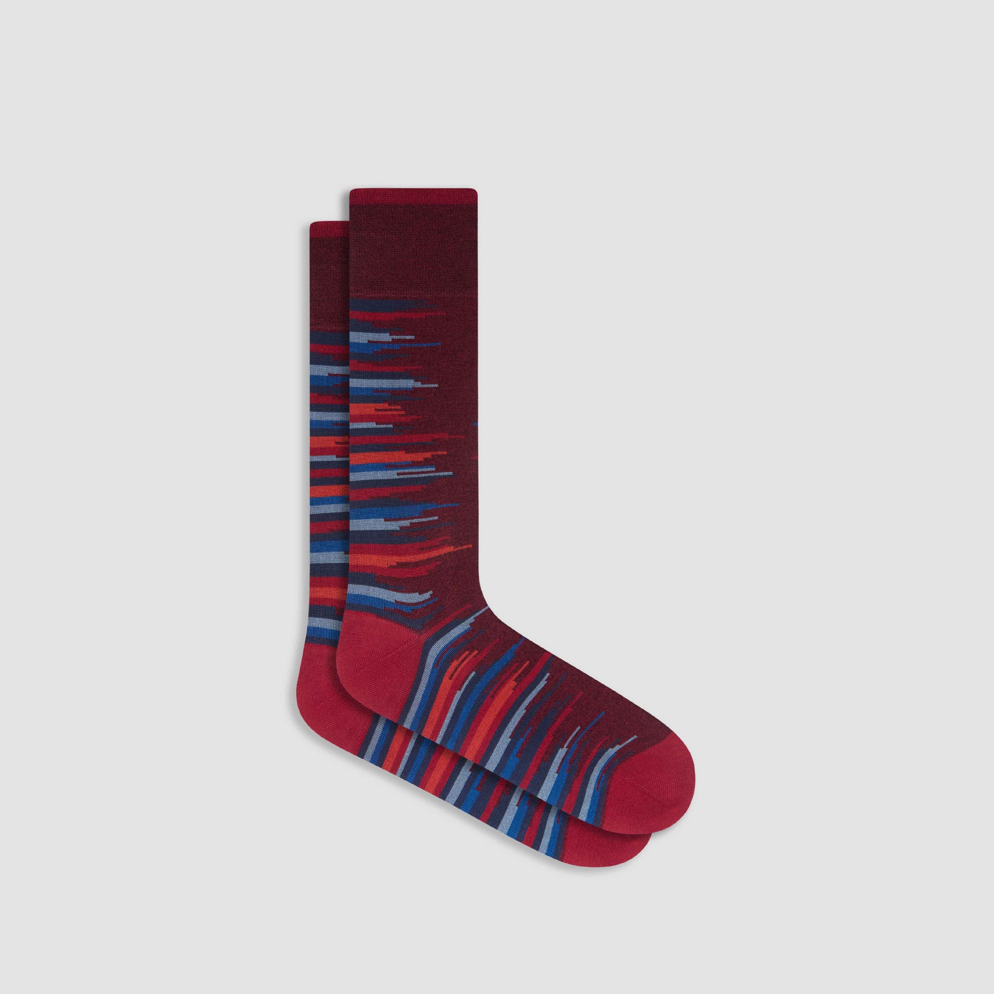 Jagged Stripes Mid-Calf Socks