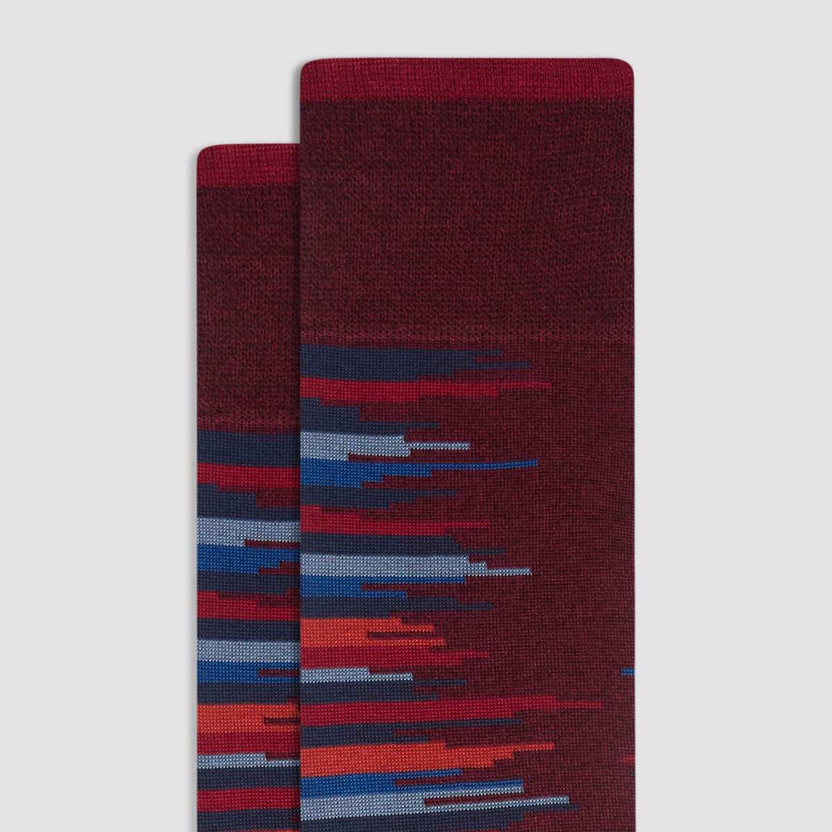 Jagged Stripes Mid-Calf Socks