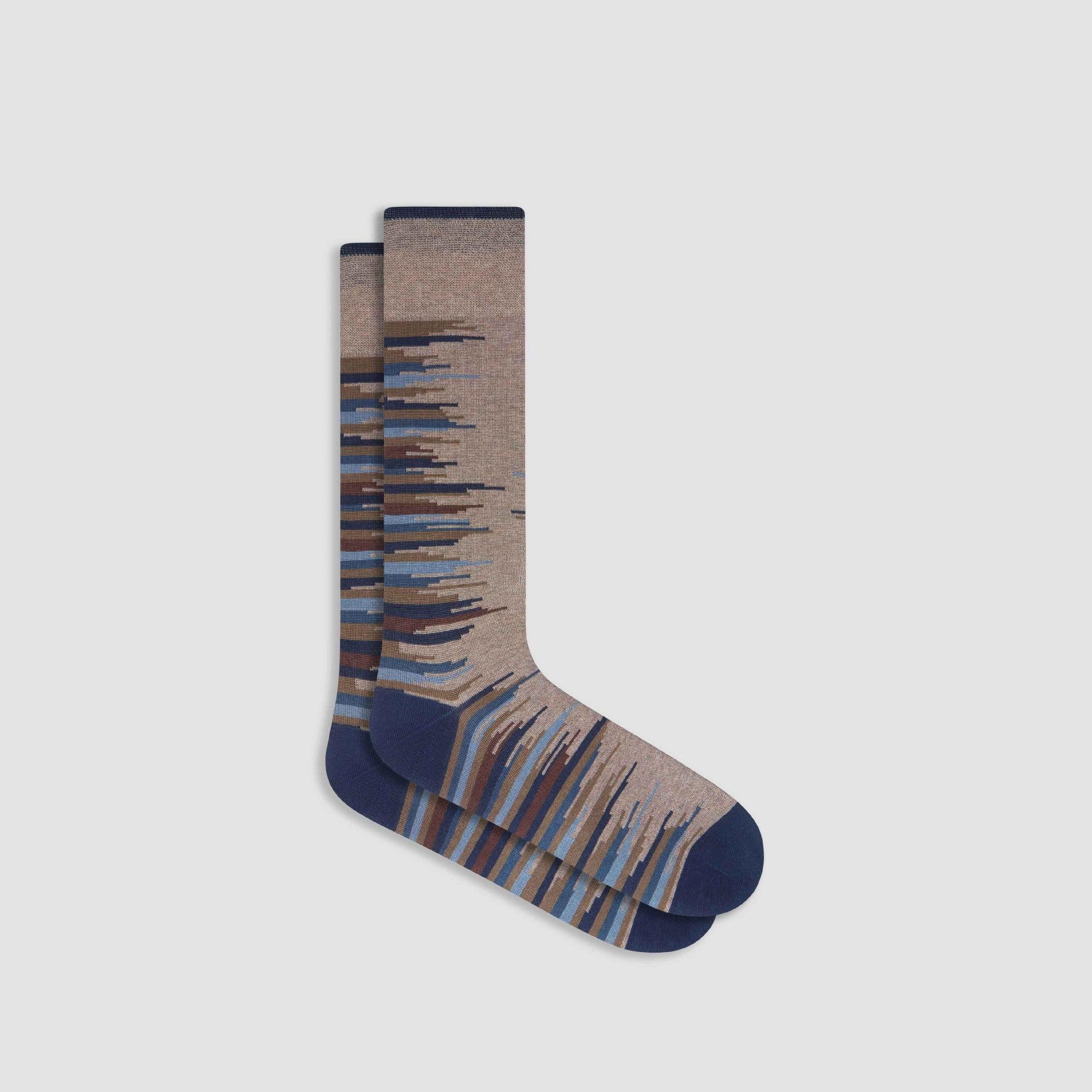 Jagged Stripes Mid-Calf Socks