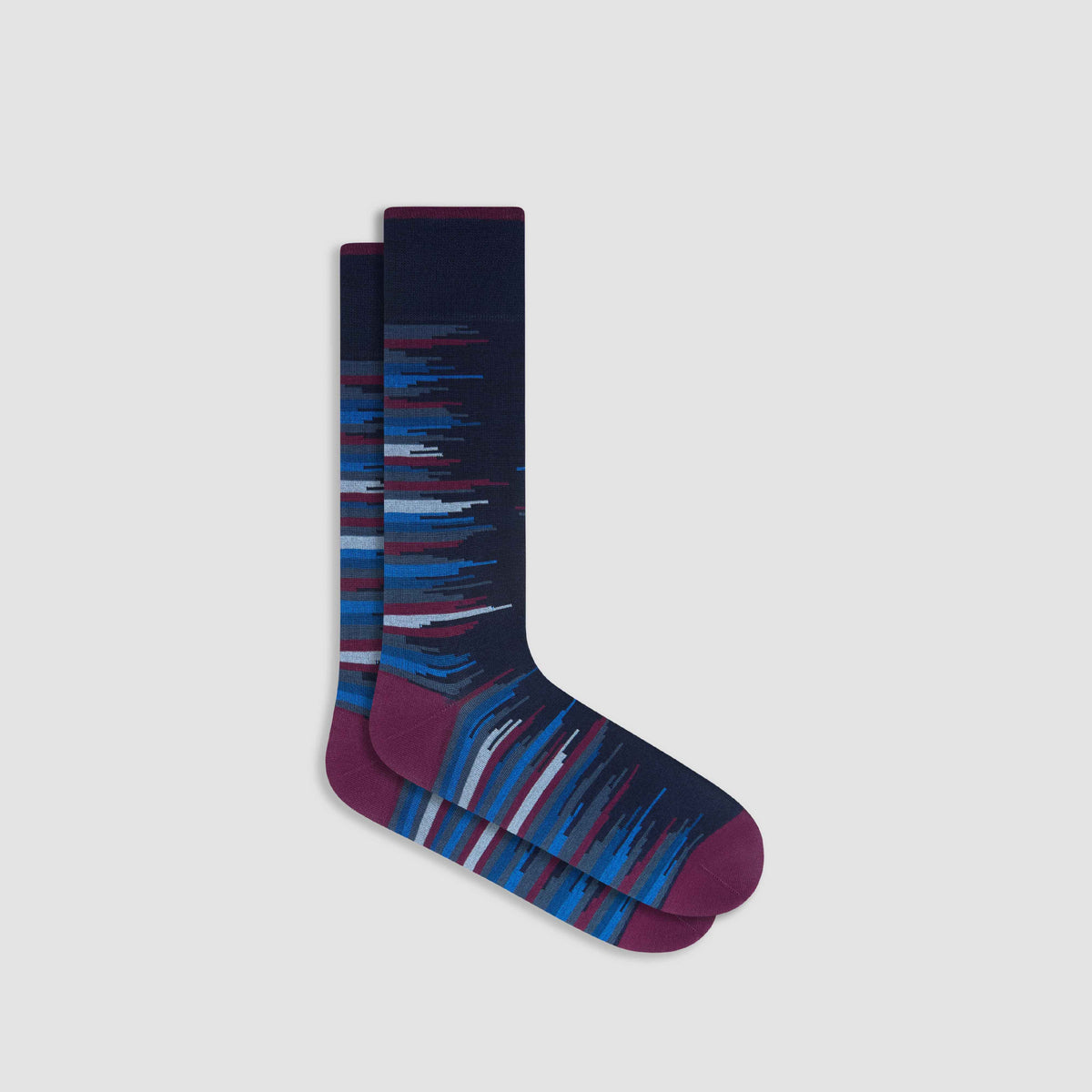 Jagged Stripes Mid-Calf Socks