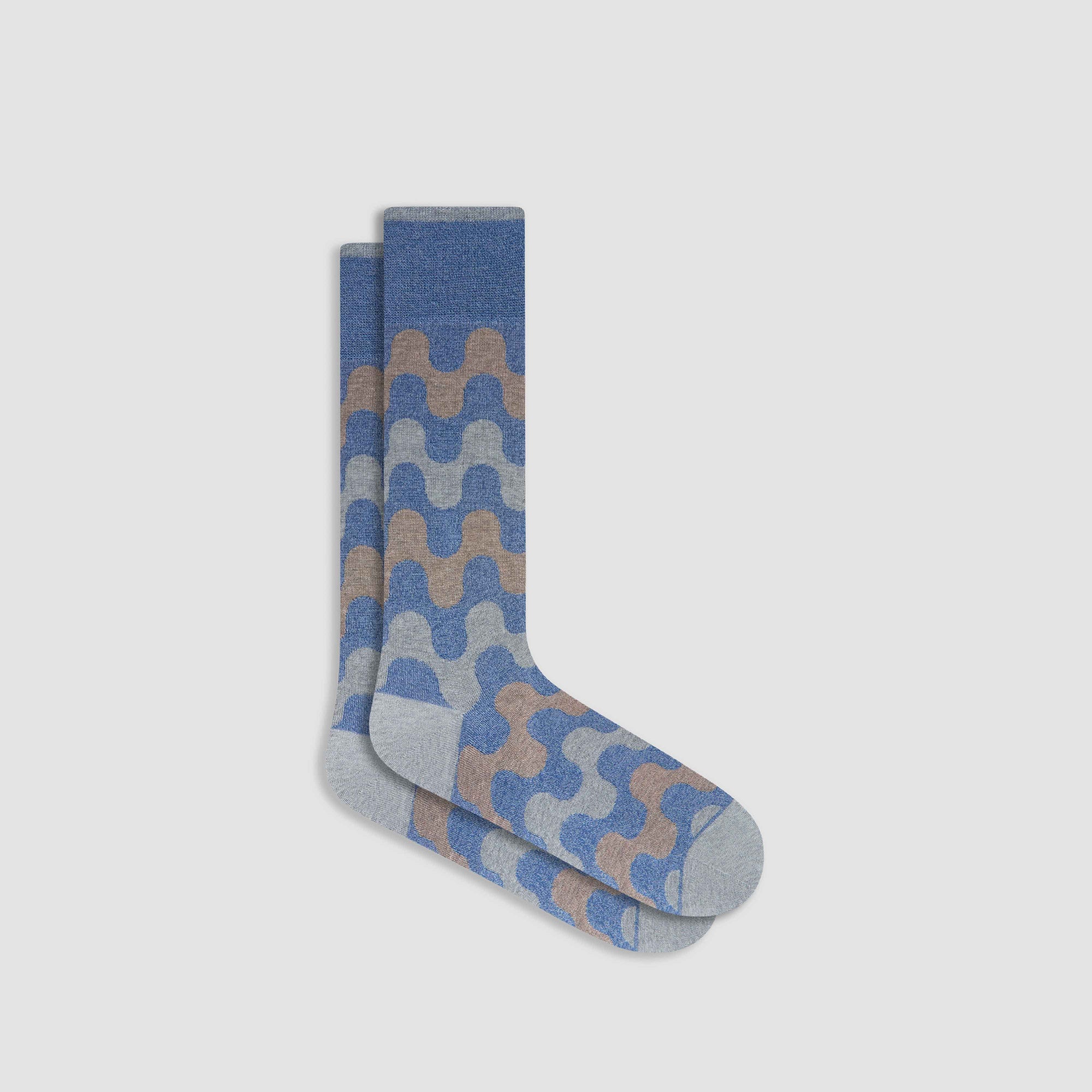 Retro Wave Mid-Calf Socks