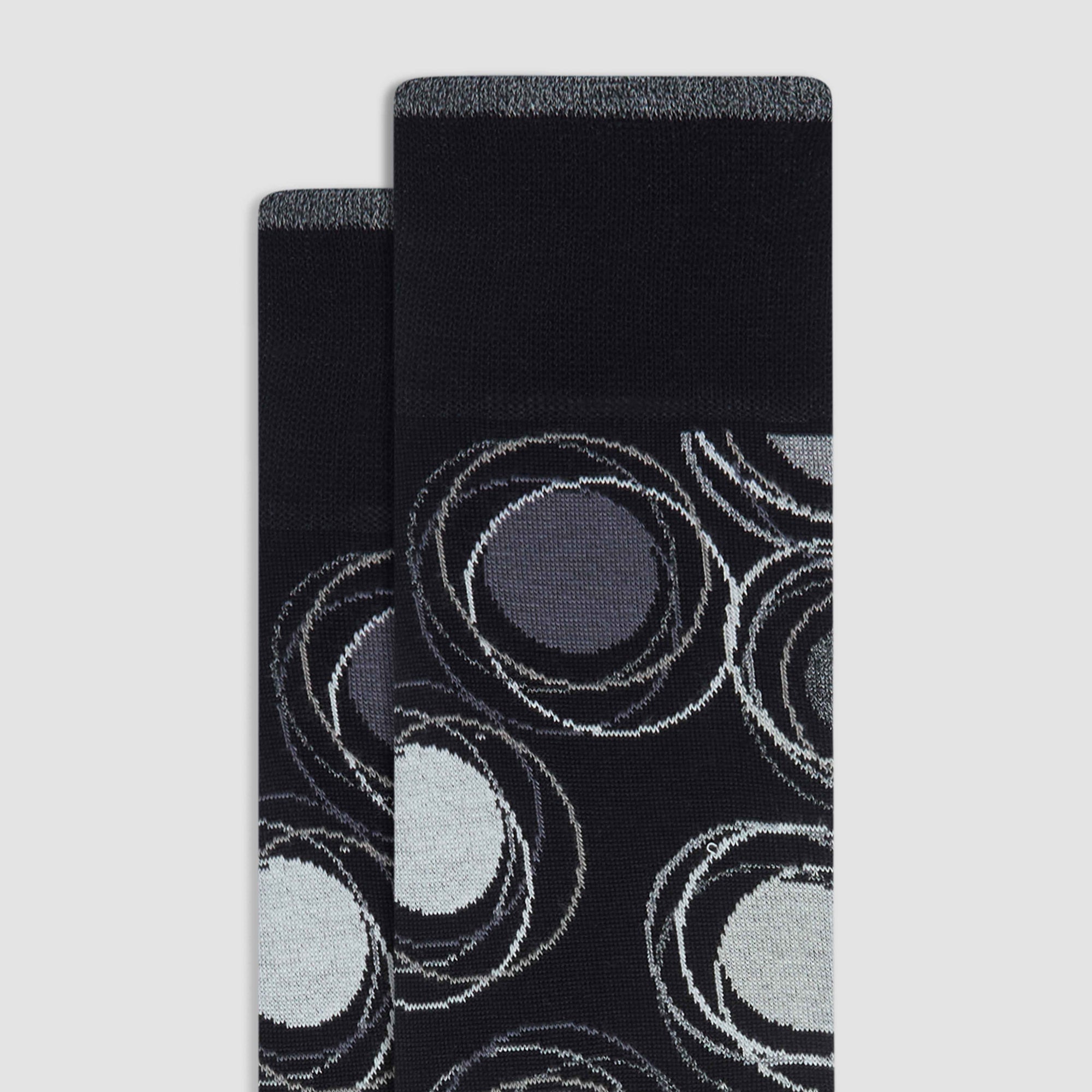 Abstract Circles Mid-Calf Socks