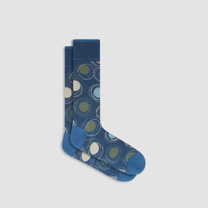 Abstract Circles Mid-Calf Socks