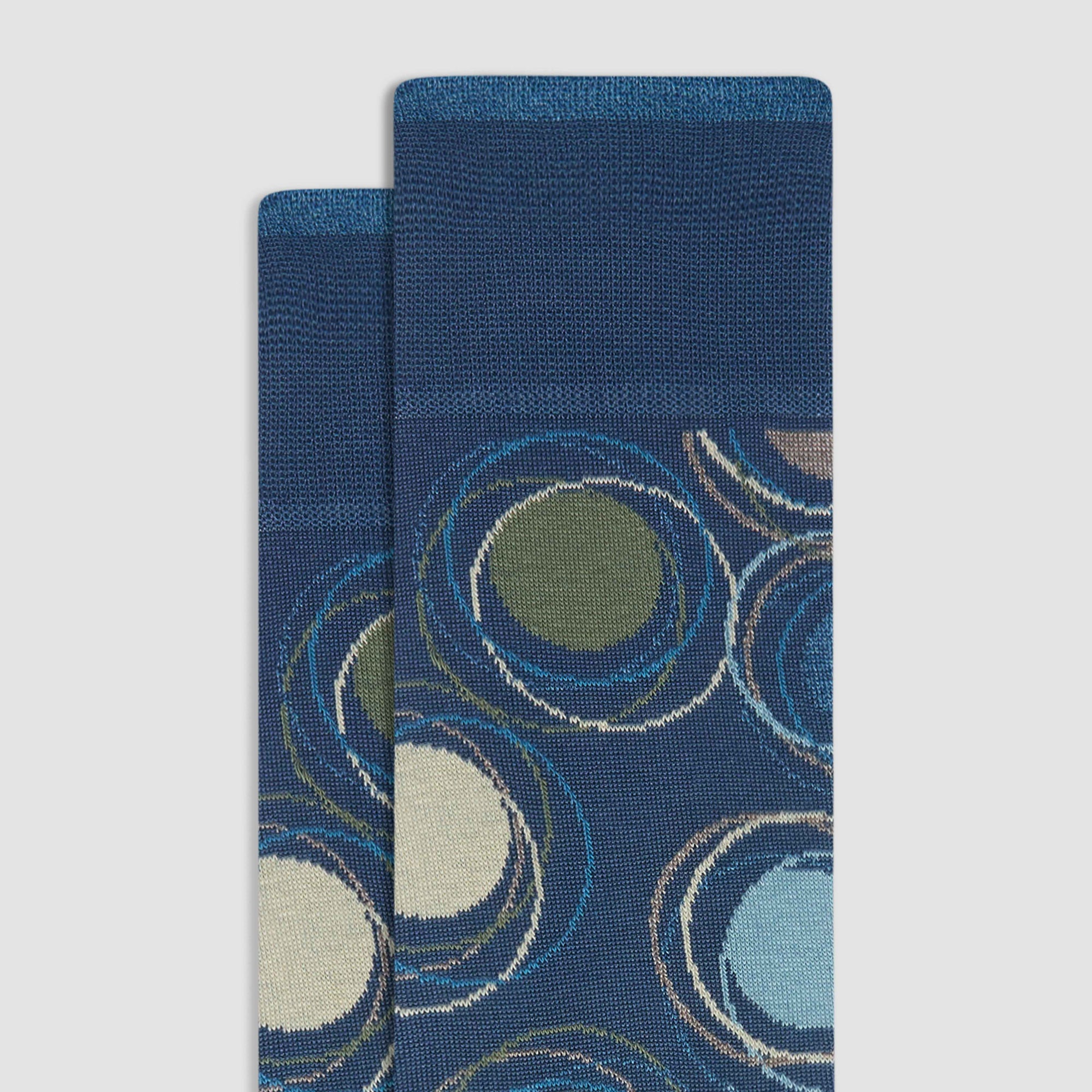 Abstract Circles Mid-Calf Socks