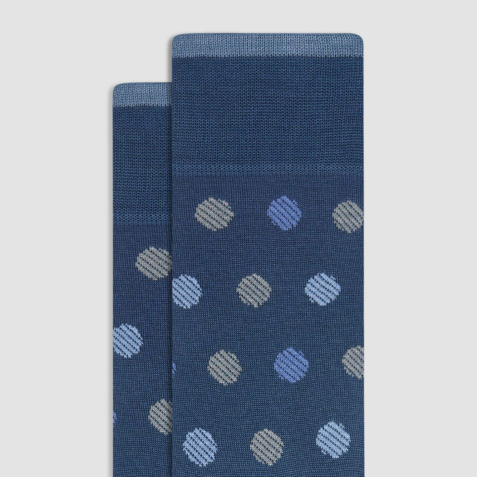Striped Dots Mid-Calf Socks