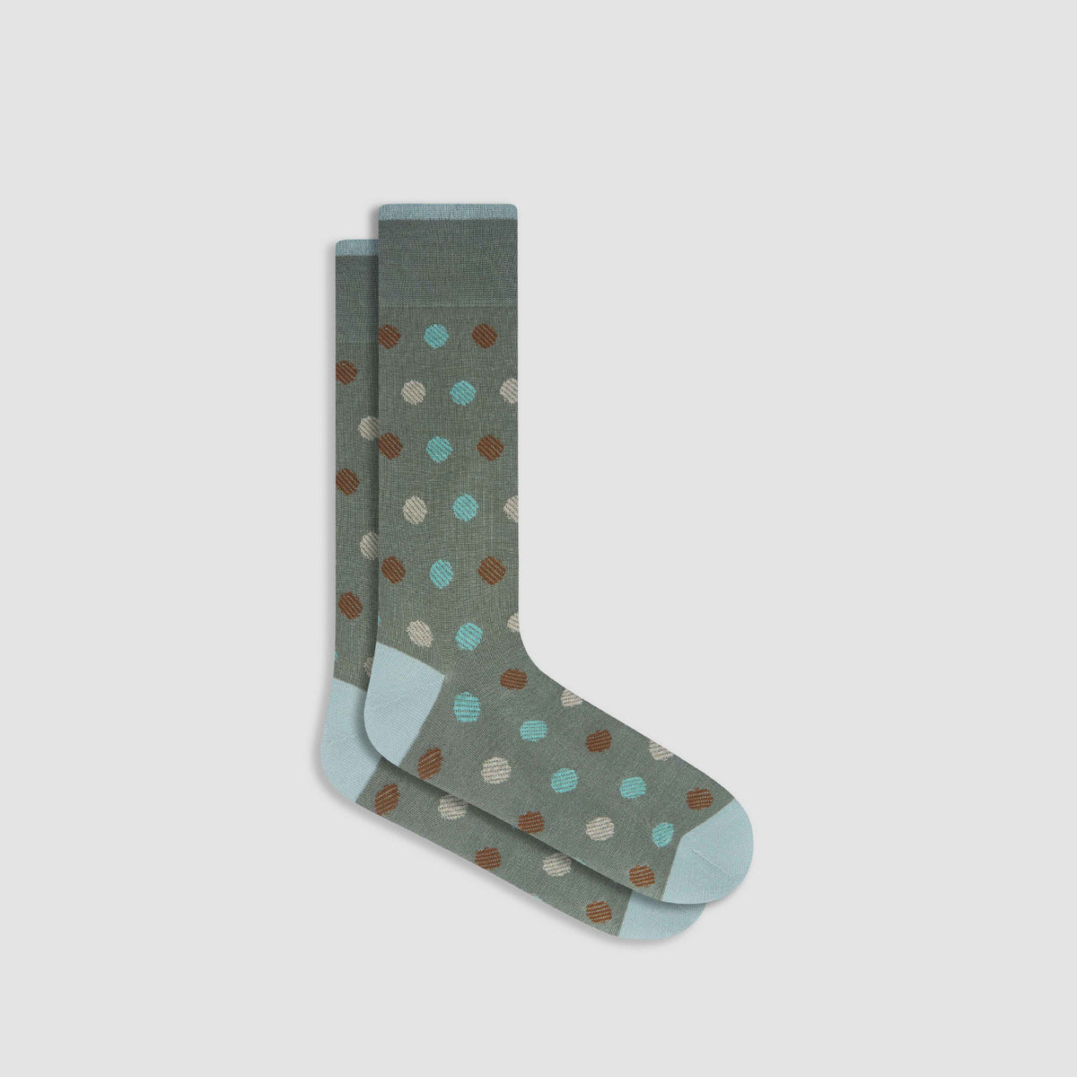 Striped Dots Mid-Calf Socks