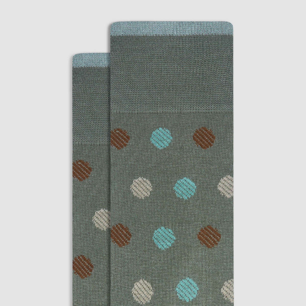 Striped Dots Mid-Calf Socks