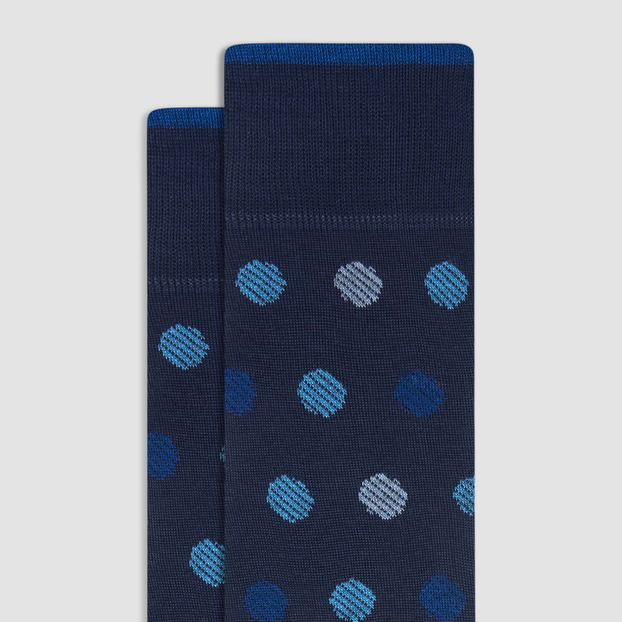 Striped Dots Mid-Calf Socks