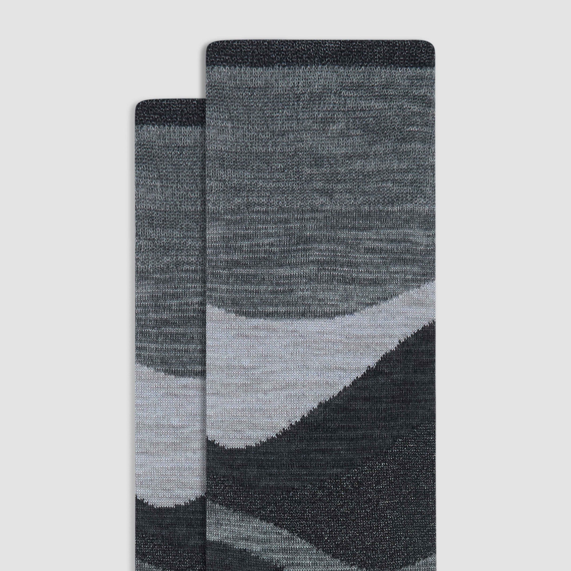 Abstract Wave Mid-Calf Socks