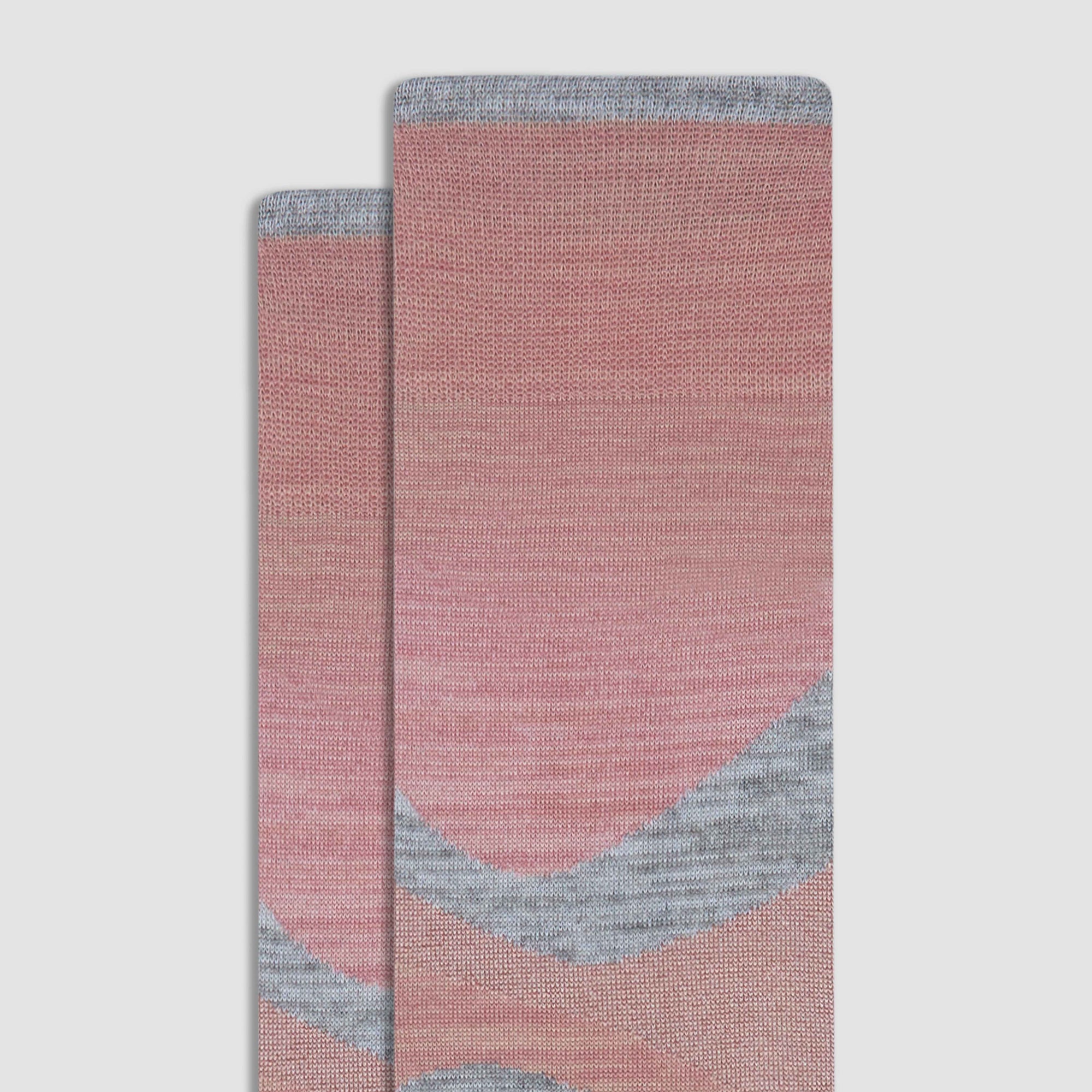 Abstract Wave Mid-Calf Socks