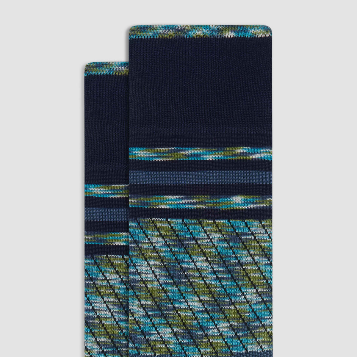 Mixed Media Mid-Calf Socks
