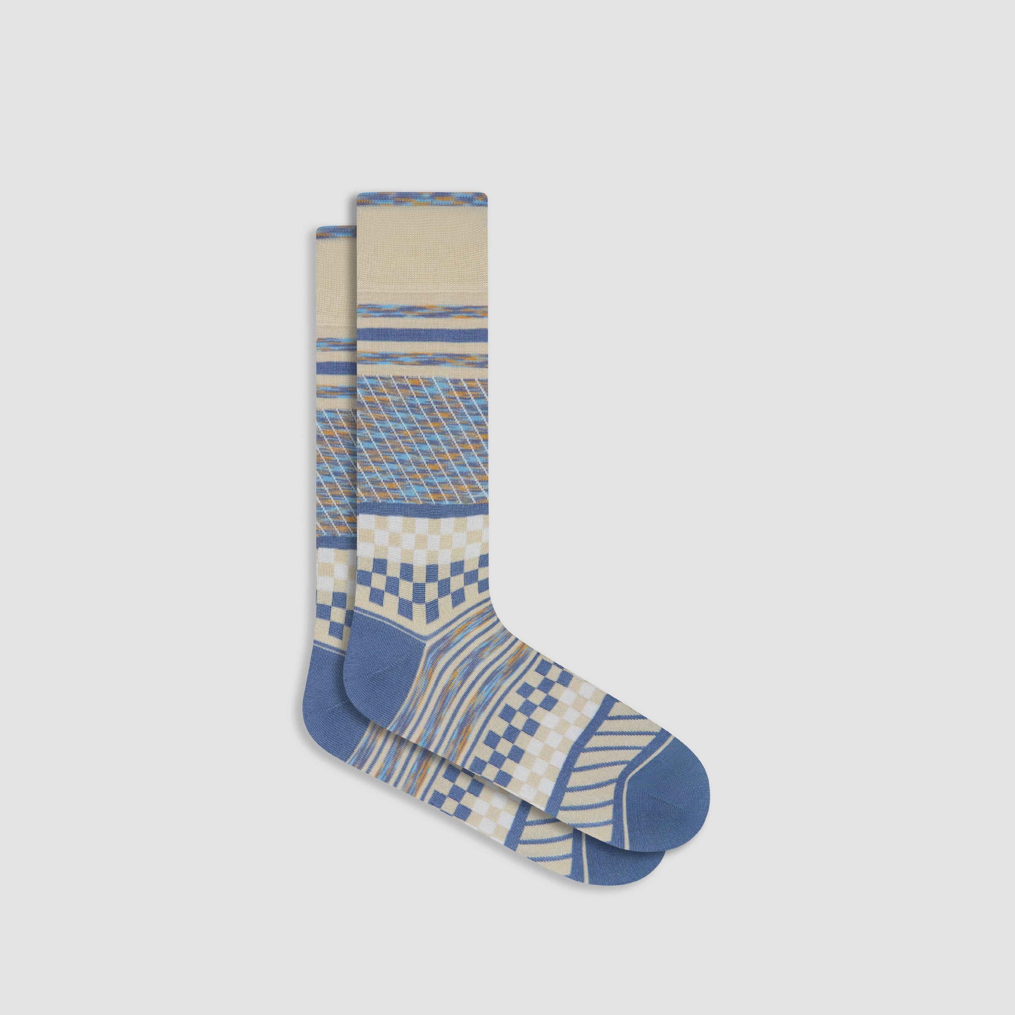 Mixed Media Mid-Calf Socks