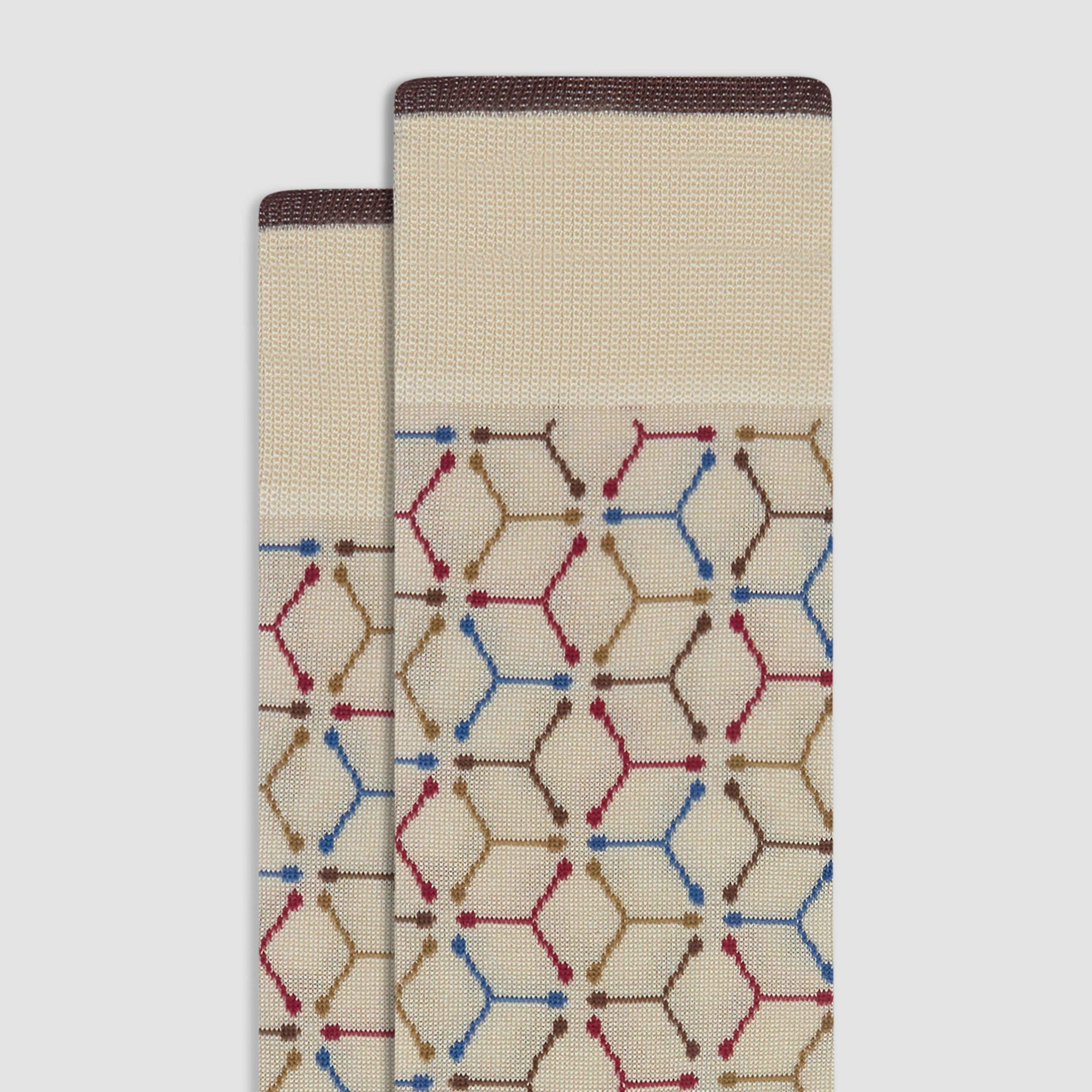 Geometric Mid-Calf Socks