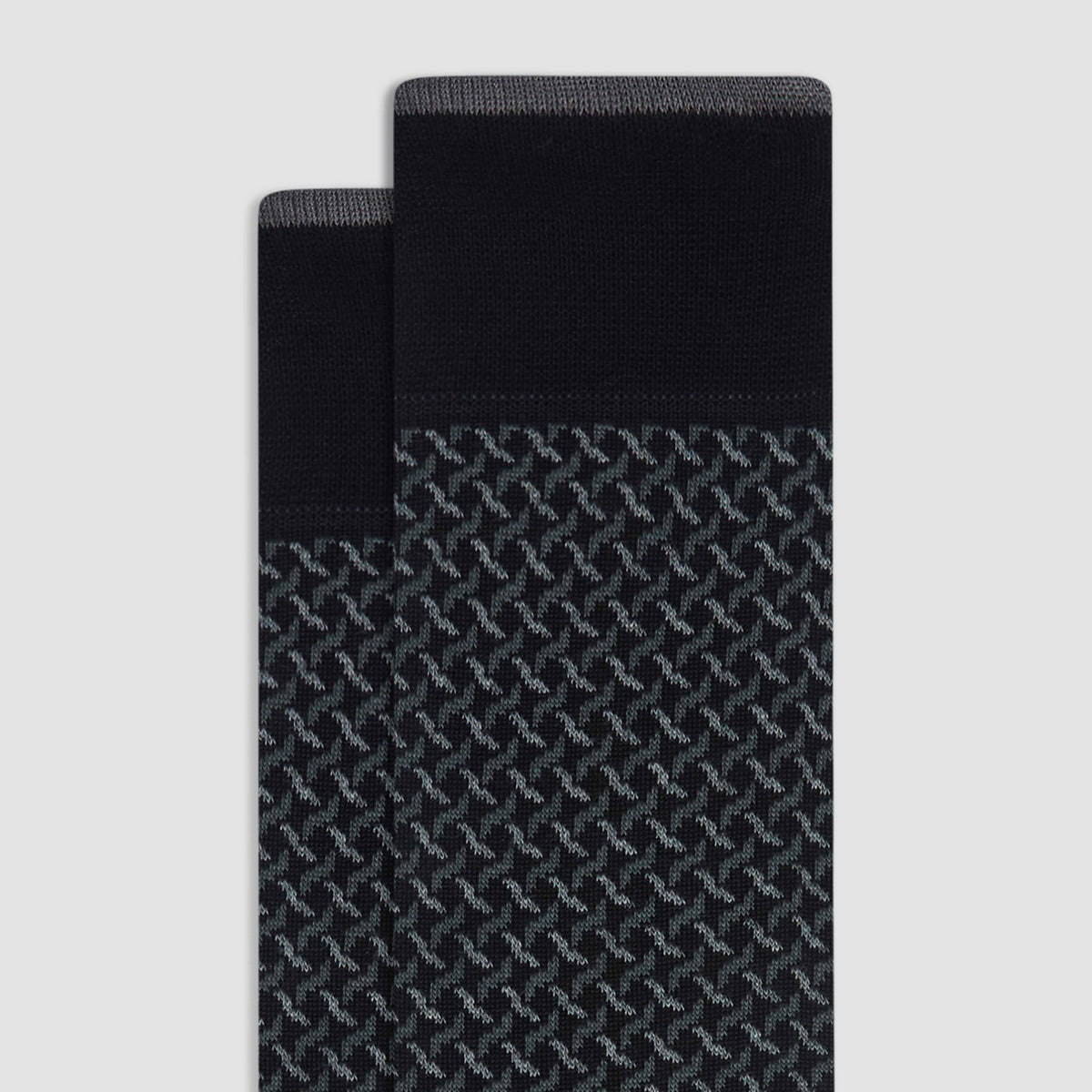 Geometric Weave Mid-Calf Socks