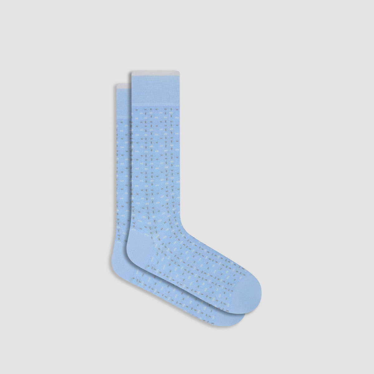 Micro Check Mid-Calf Socks