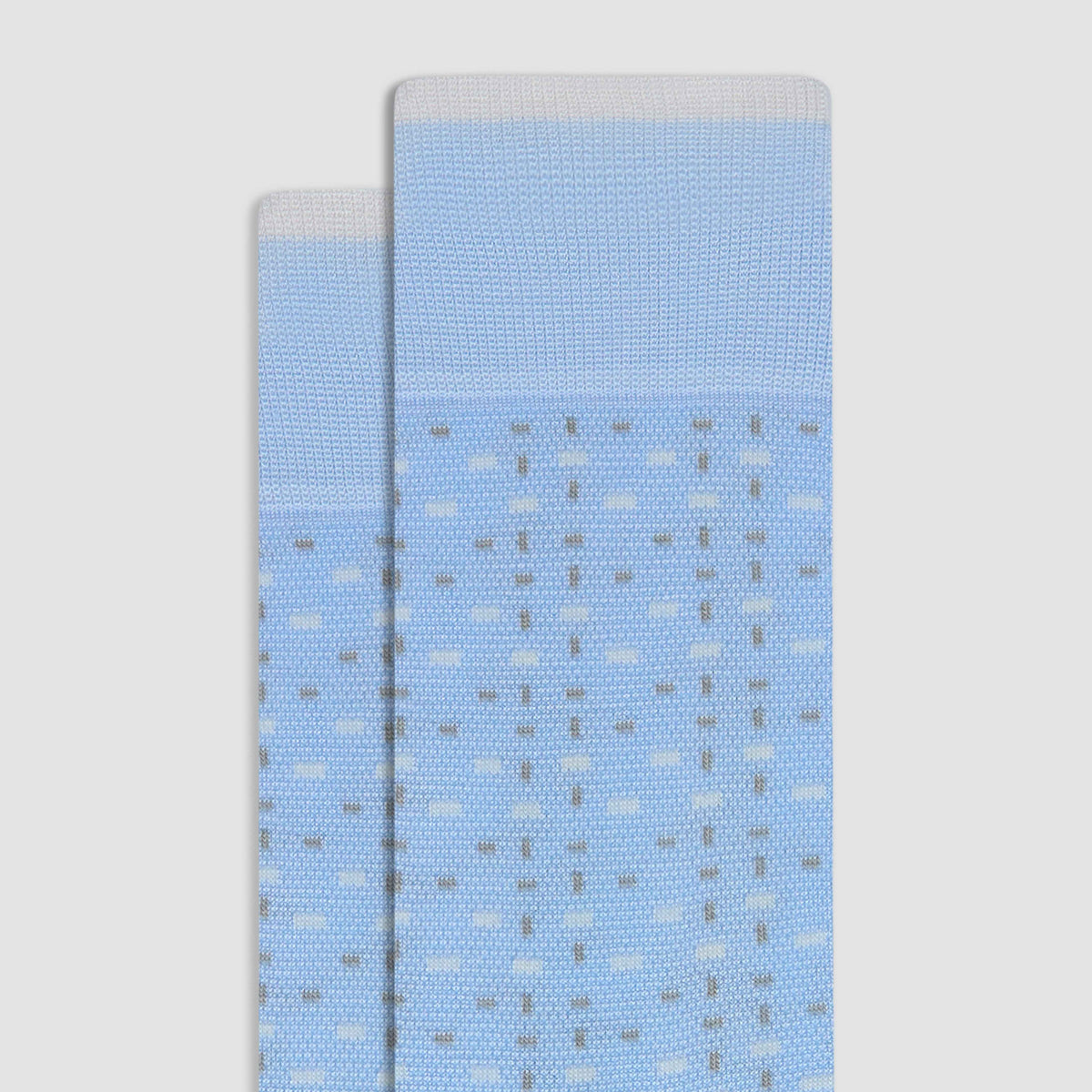 Micro Check Mid-Calf Socks