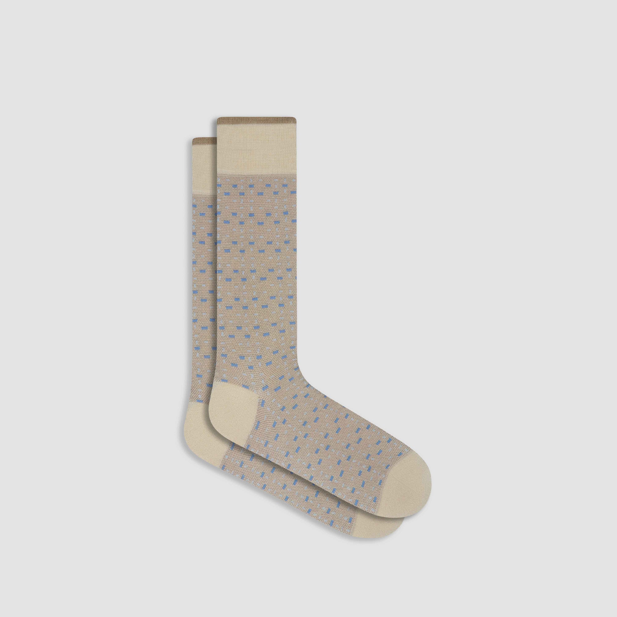 Micro Check Mid-Calf Socks