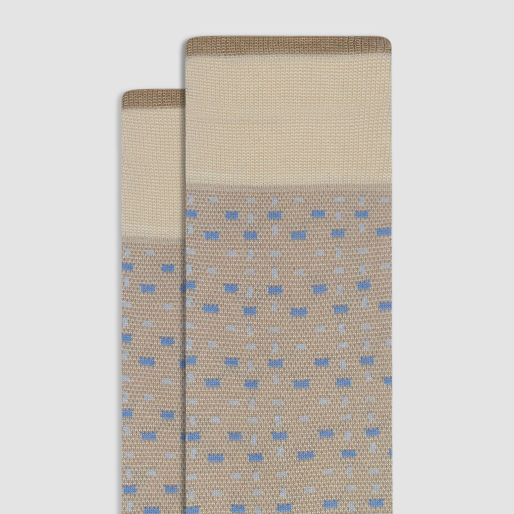 Micro Check Mid-Calf Socks