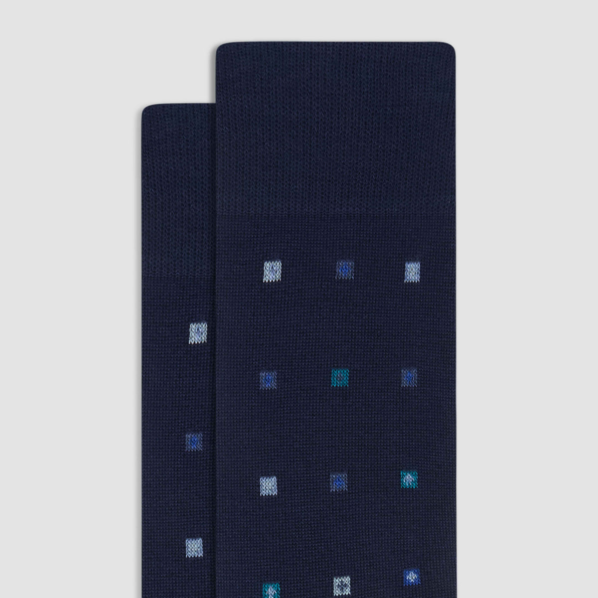 Geometric Cashmere Mid-Calf Socks