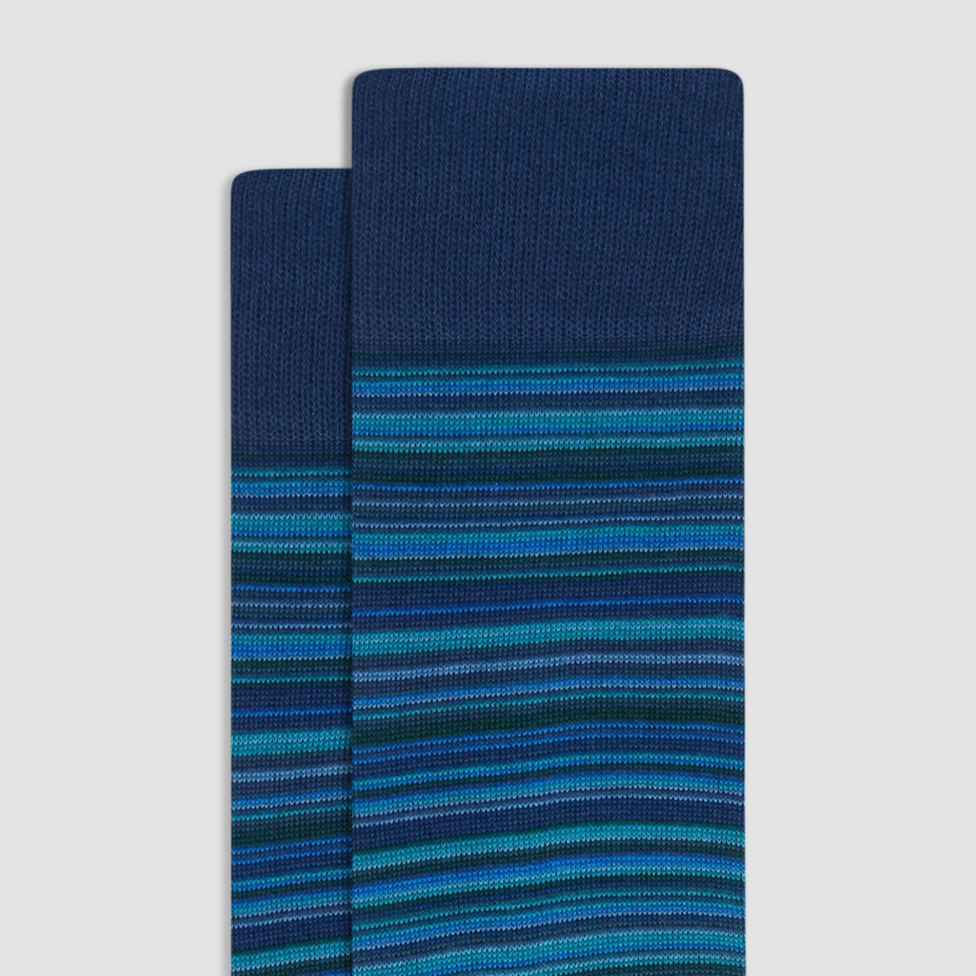 Striped Cashmere Mid-Calf Socks