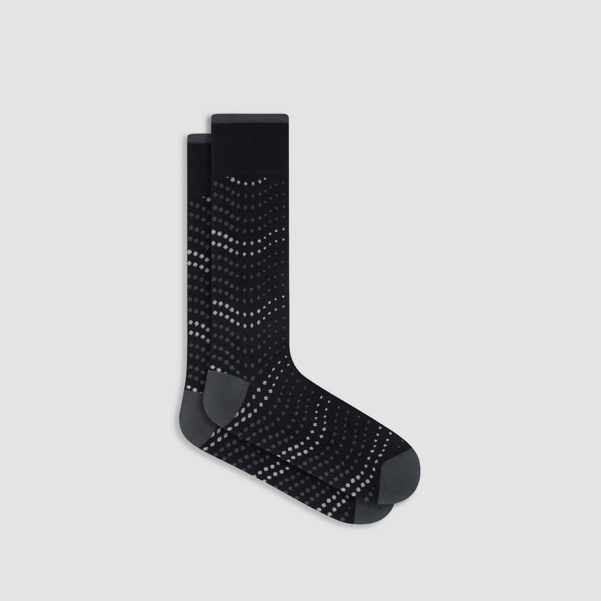 Dot Wave Cashmere Mid-Calf Socks