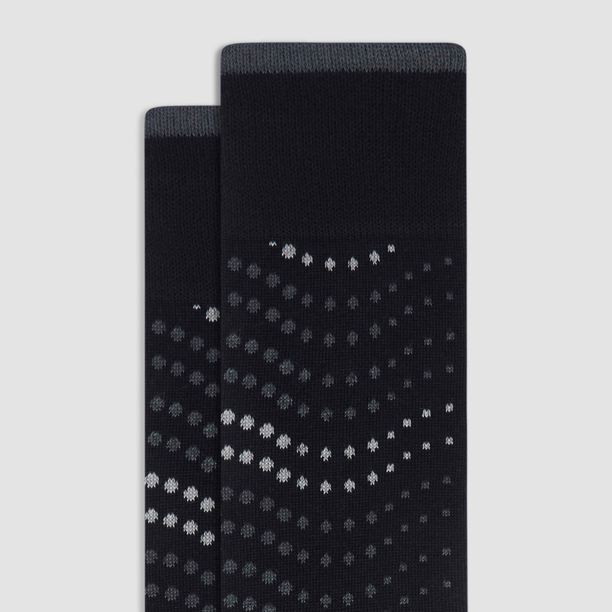 Dot Wave Cashmere Mid-Calf Socks