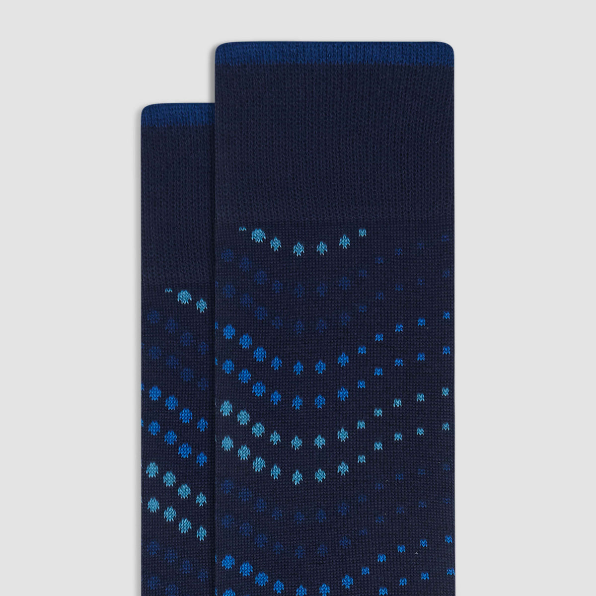 Dot Wave Cashmere Mid-Calf Socks