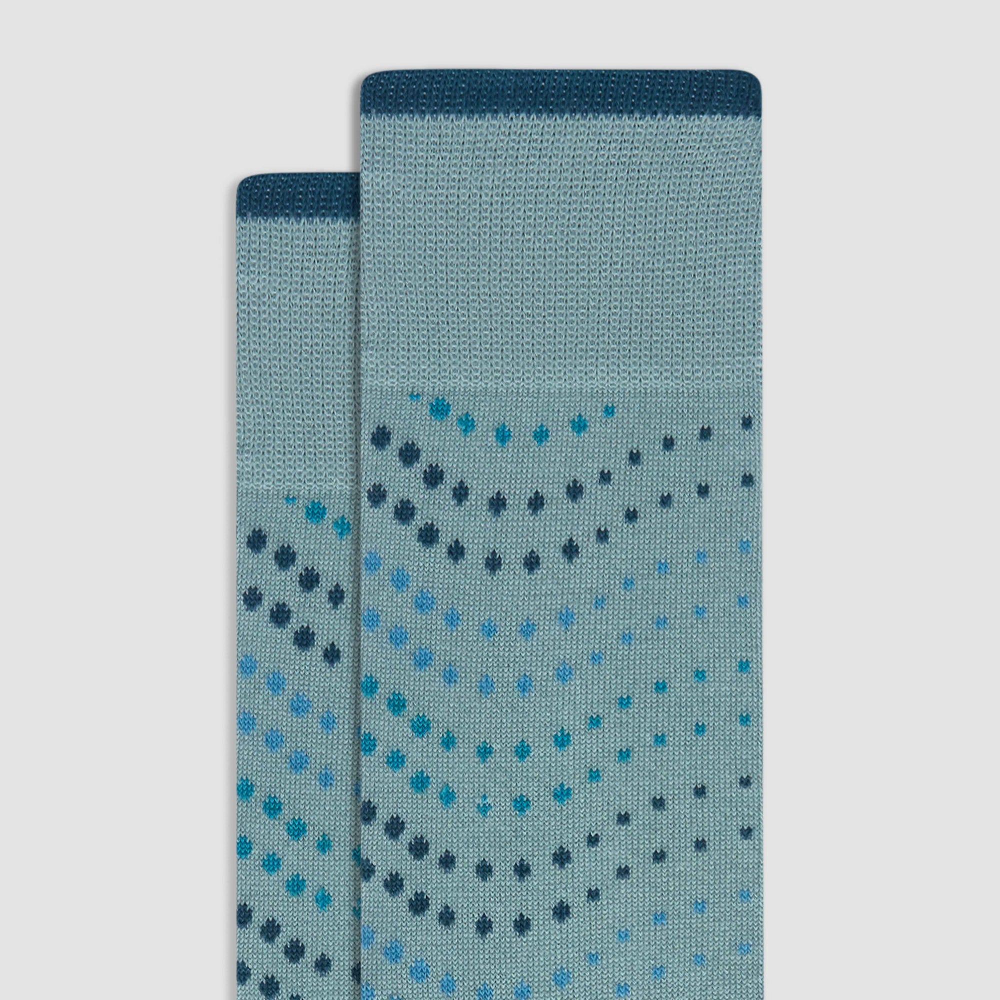 Dot Wave Cashmere Mid-Calf Socks
