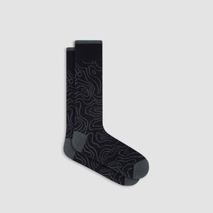 Abstract Cashmere Mid-Calf Socks