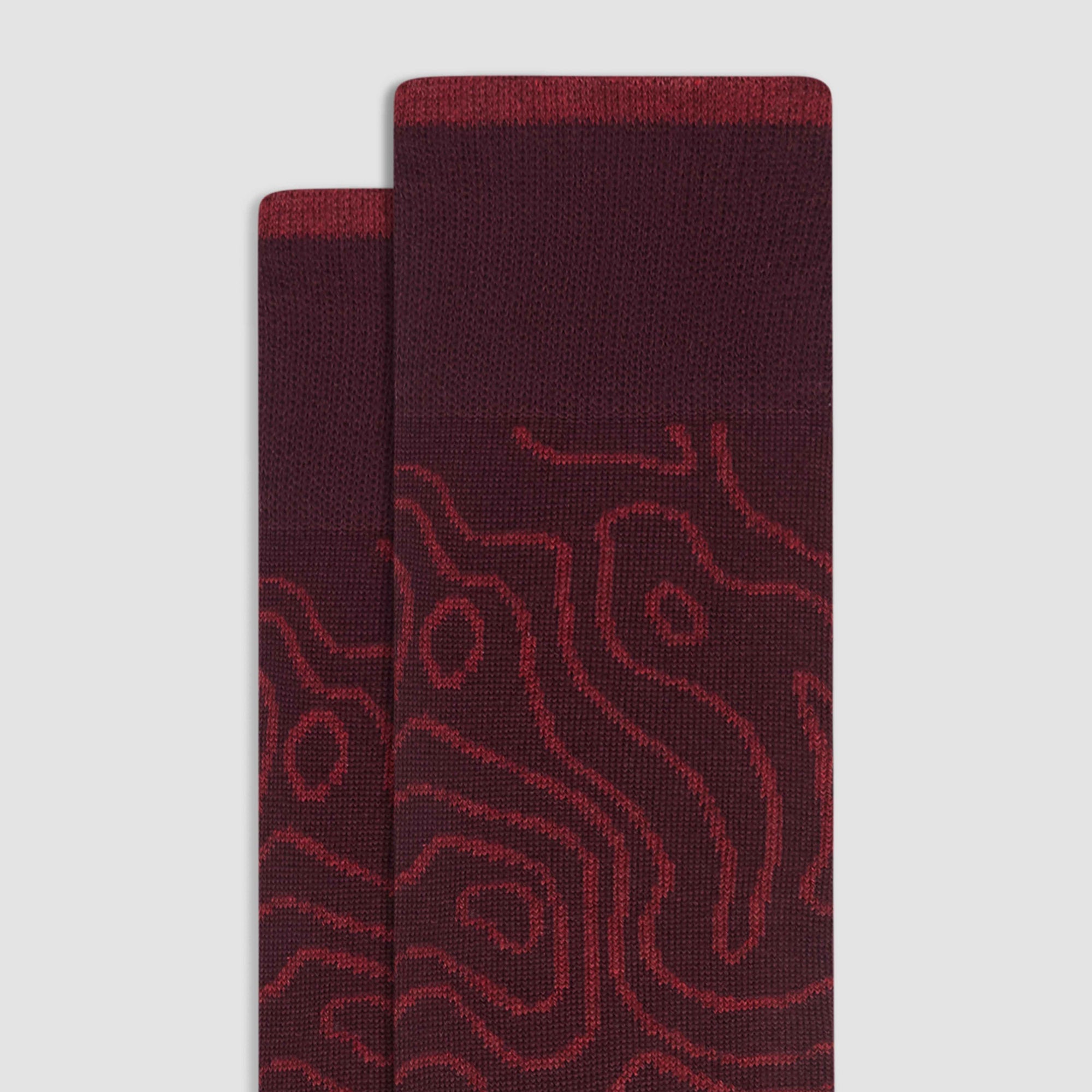 Abstract Cashmere Mid-Calf Socks