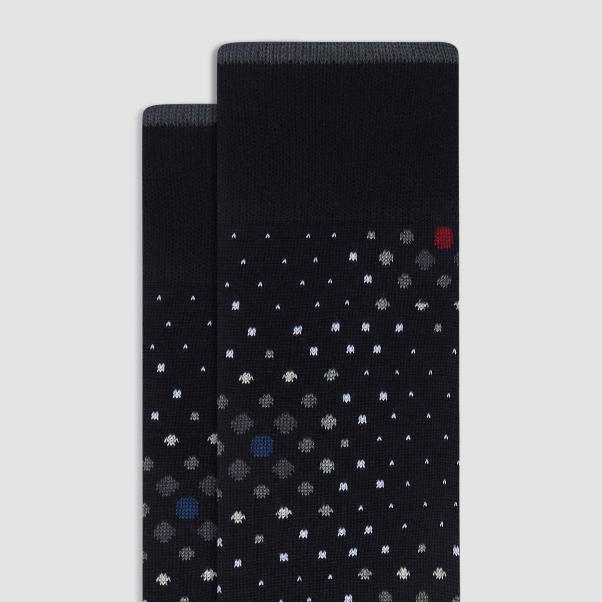 Mixed Media Cashmere Mid-Calf Socks