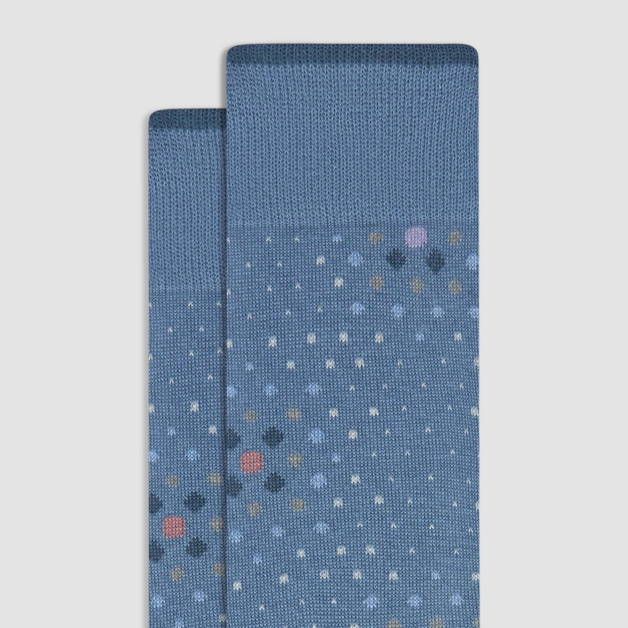 Mixed Media Cashmere Mid-Calf Socks