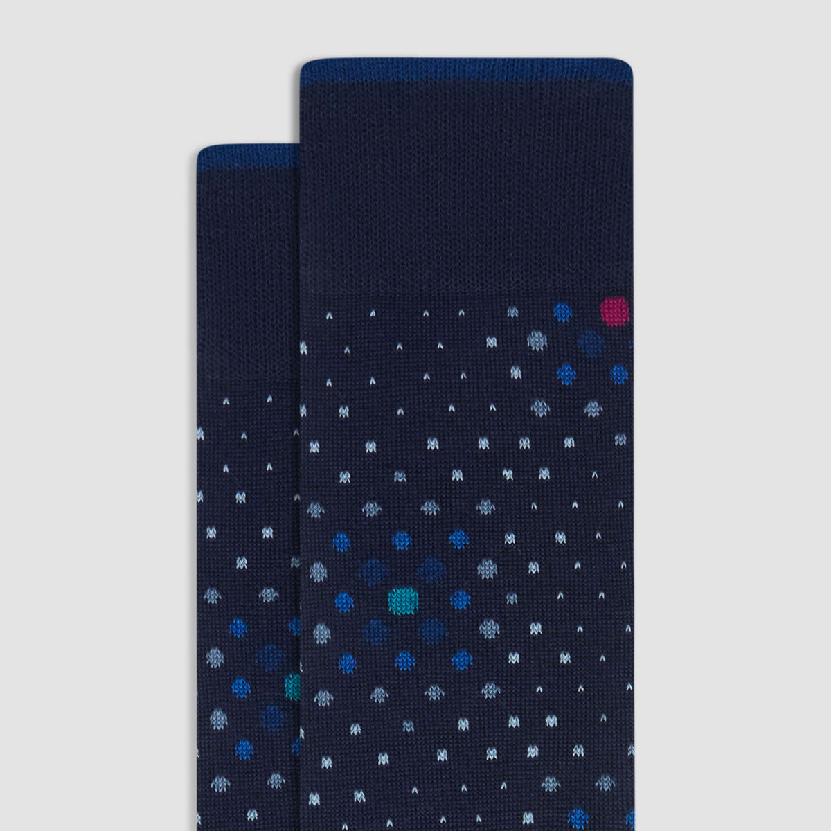 Mixed Media Cashmere Mid-Calf Socks