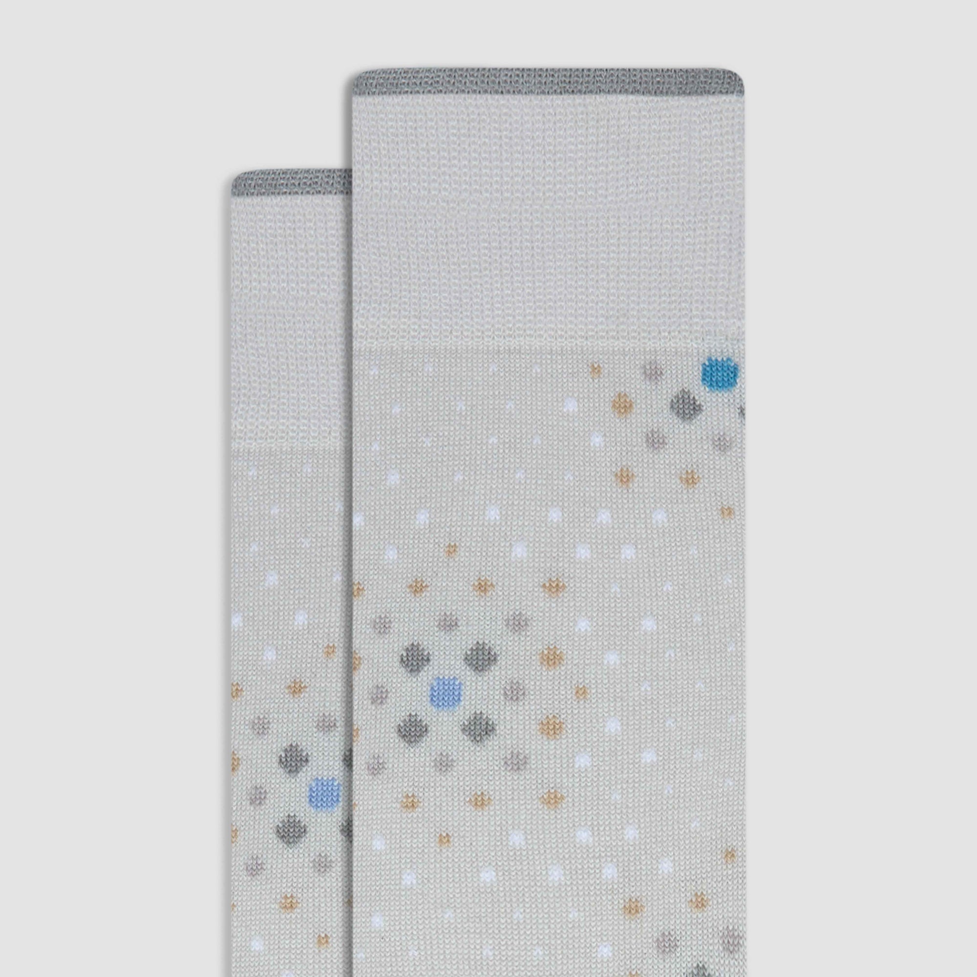 Mixed Media Cashmere Mid-Calf Socks