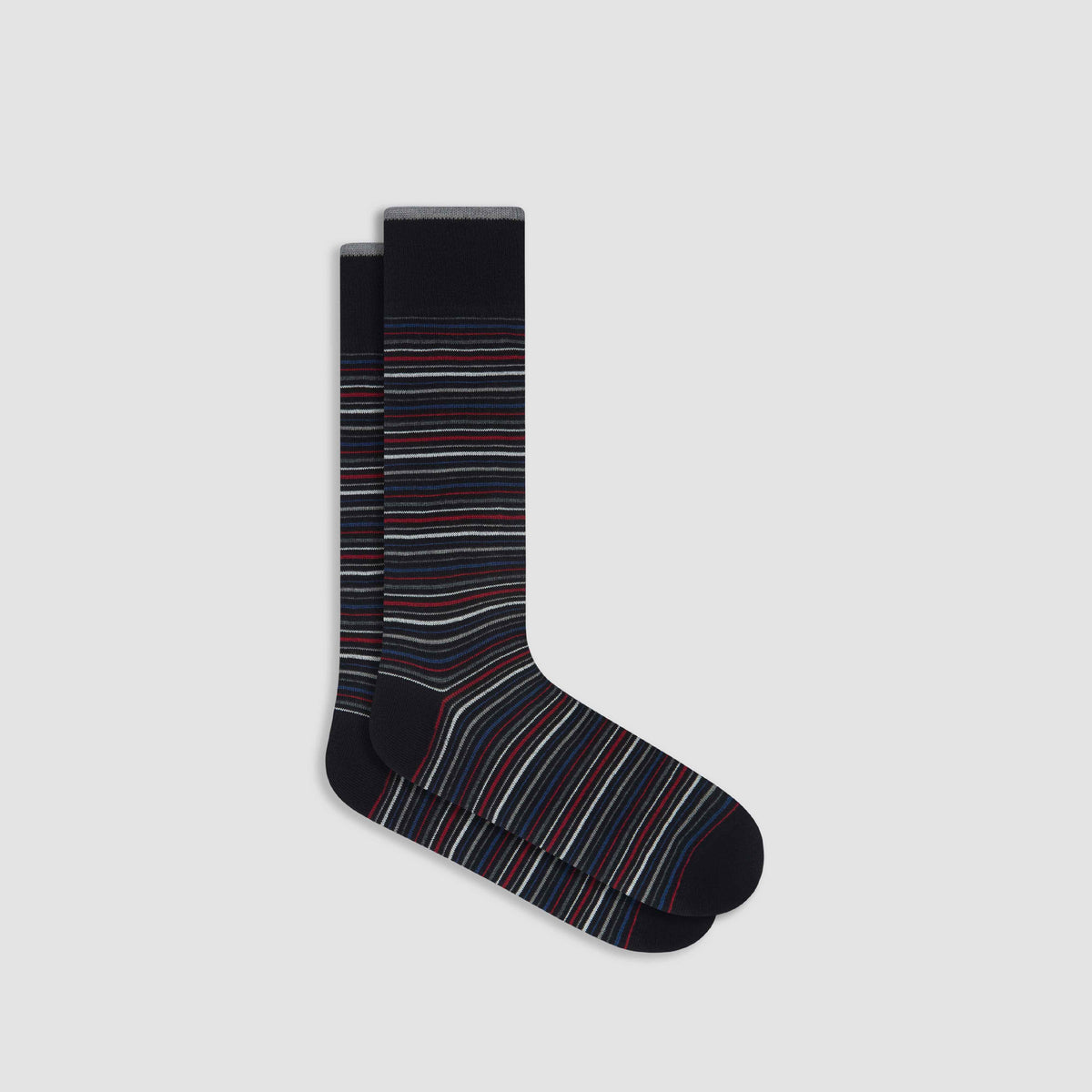 Striped Cashmere Mid-Calf Socks
