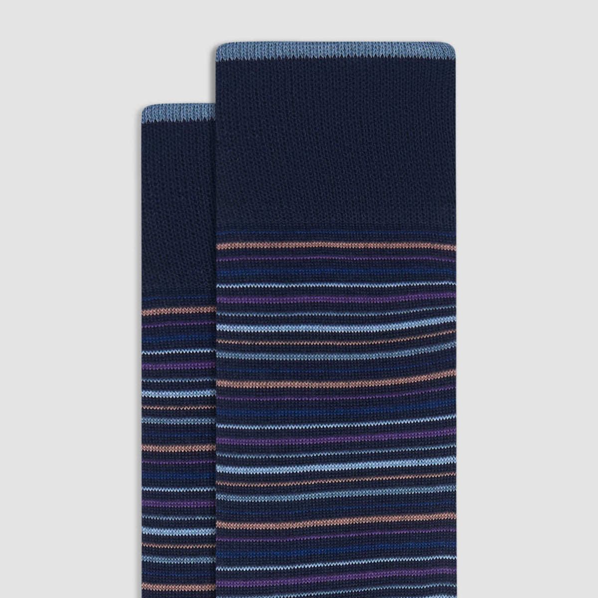 Striped Cashmere Mid-Calf Socks