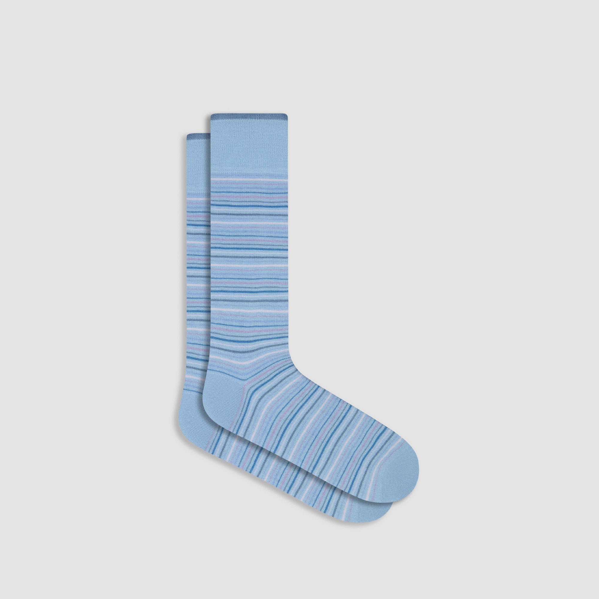 Striped Cashmere Mid-Calf Socks