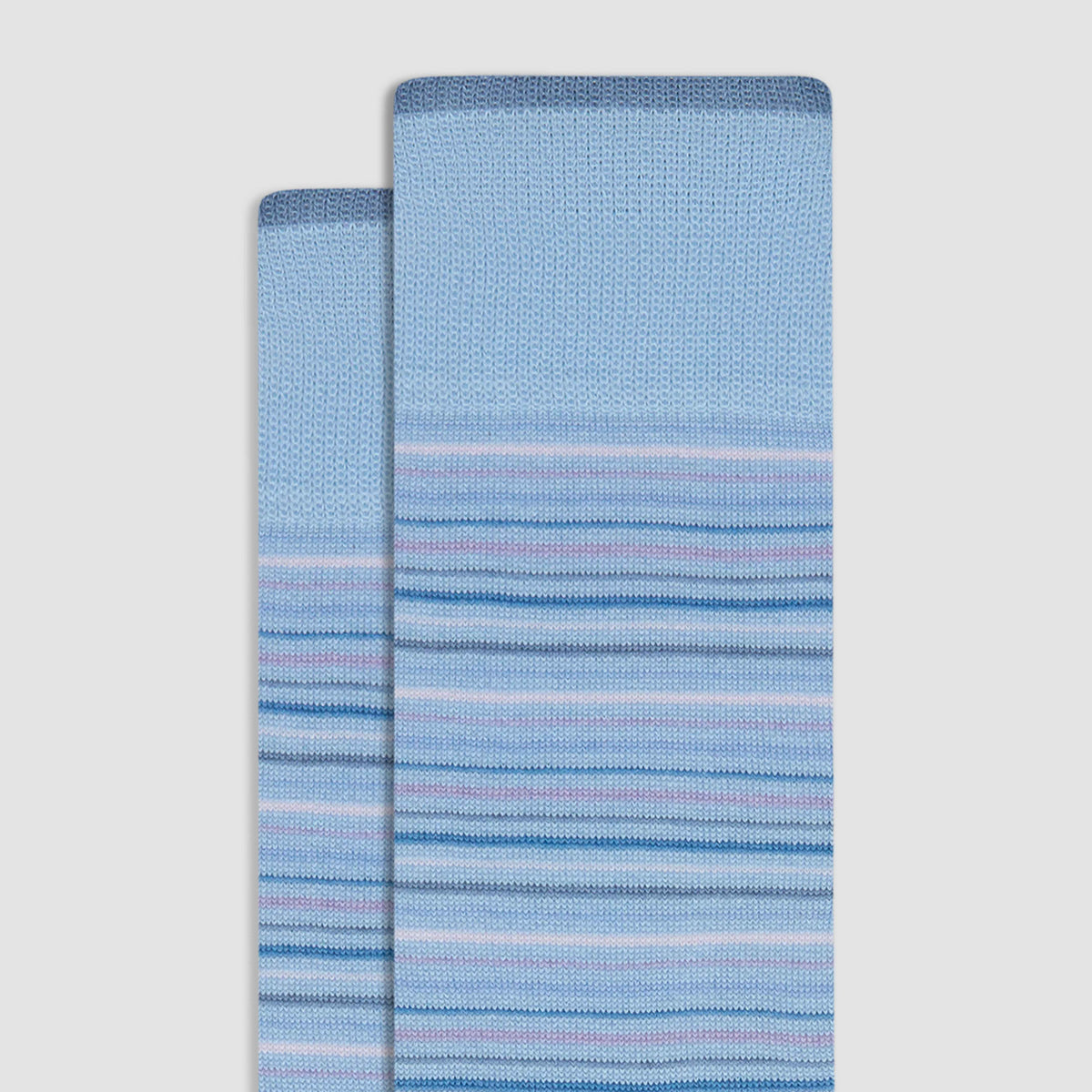 Striped Cashmere Mid-Calf Socks
