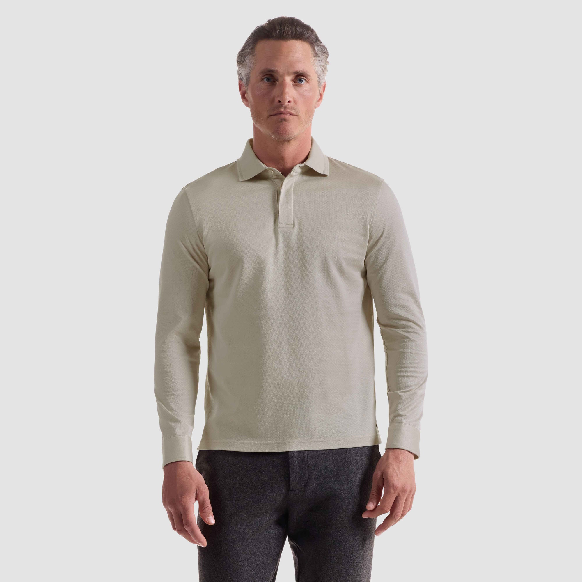 Textured Basketweave Polo